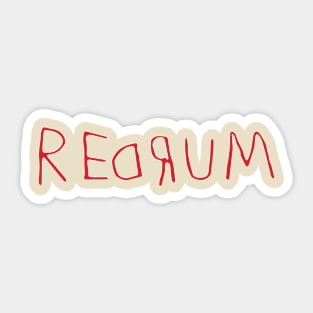 Redrum the Shining Tee Tshirt Sticker